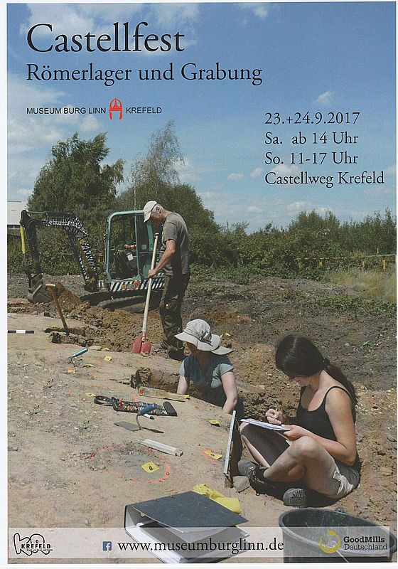 Ankündigung Castellfest - Römerlager und Grabung