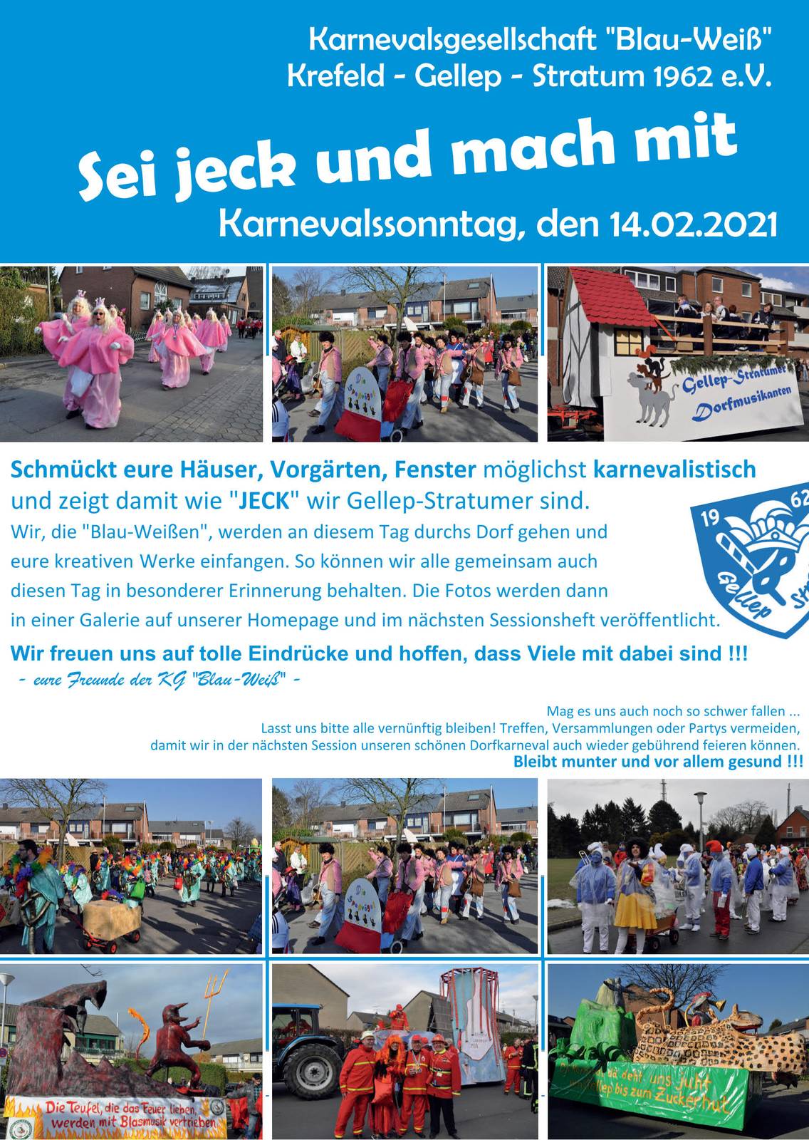 KARNEVAL 2021: "Sei jeck und mach mit"