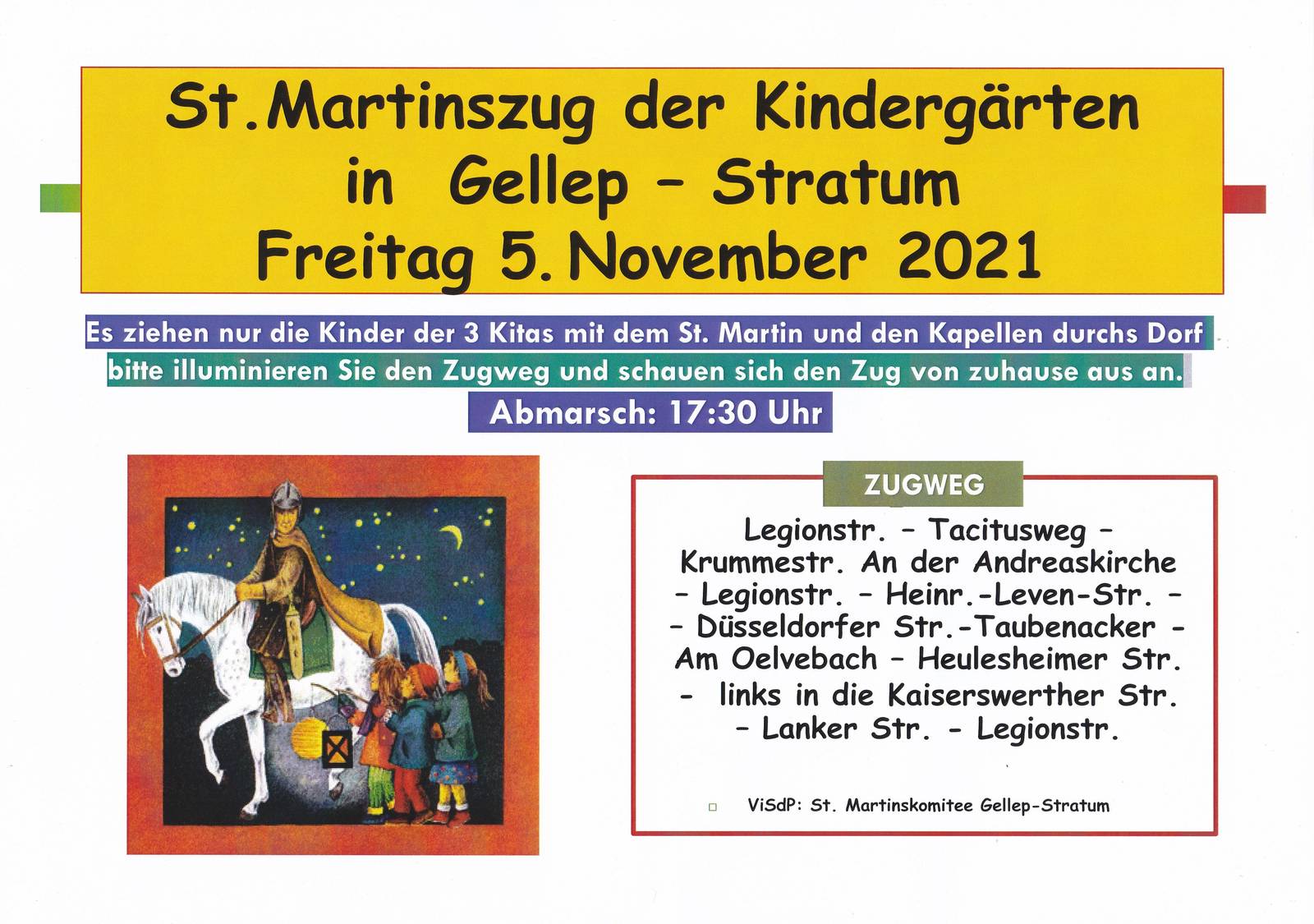 5.11.2021: Martinsumzug findet statt