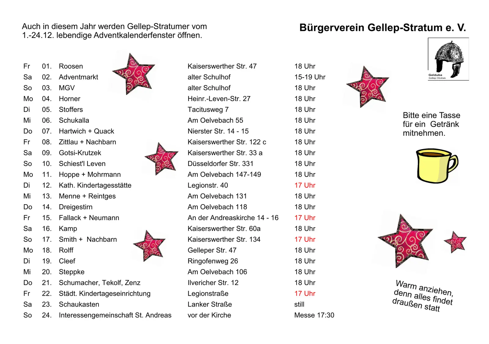 lebendiger Adventkalender