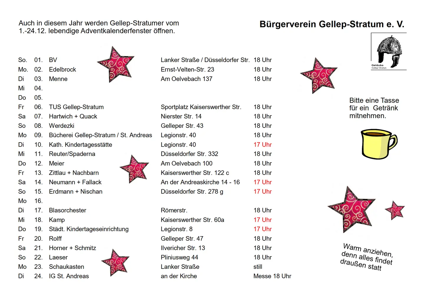 lebendiger Adventkalender