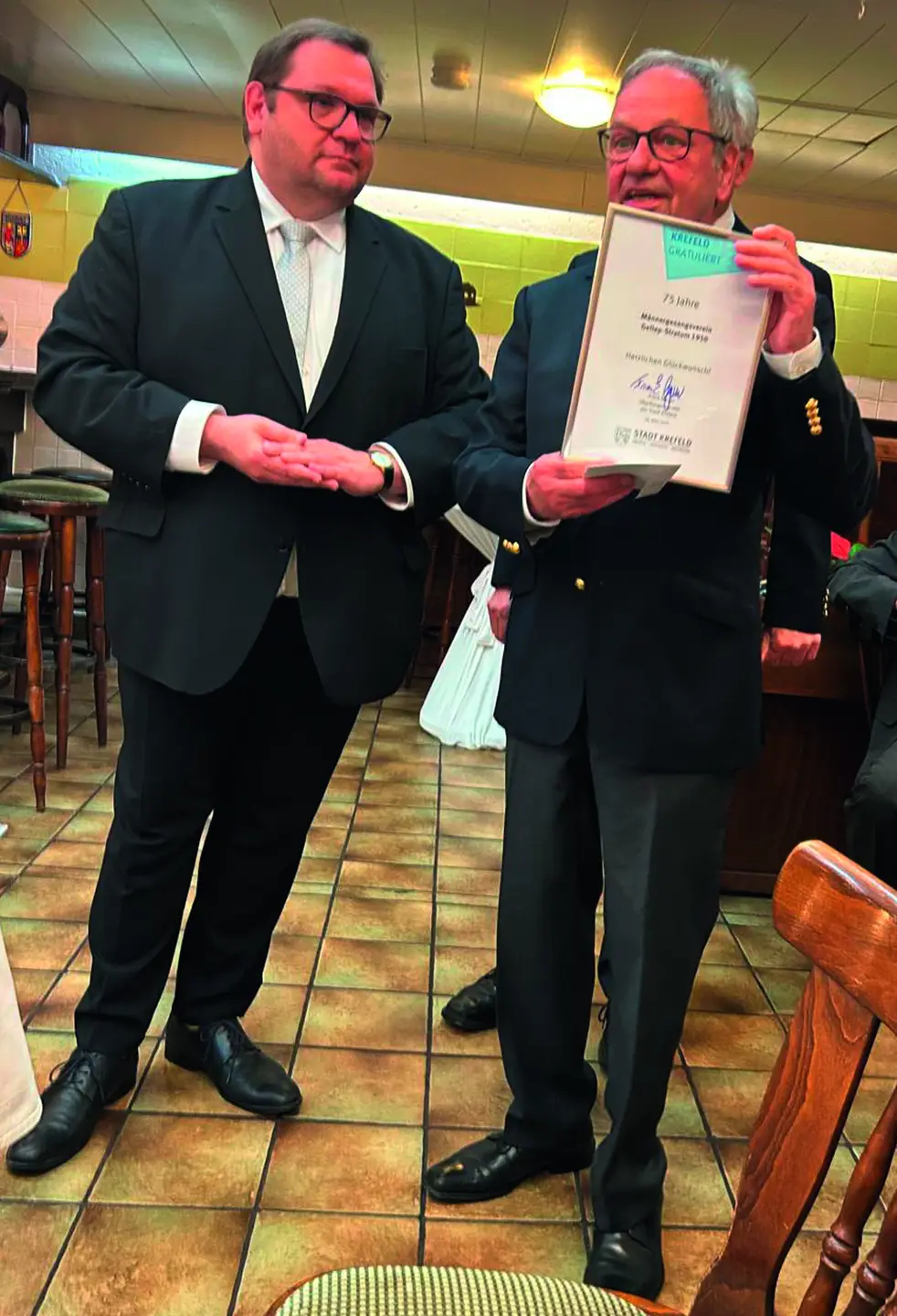 Bericht zum 75-Jährigen