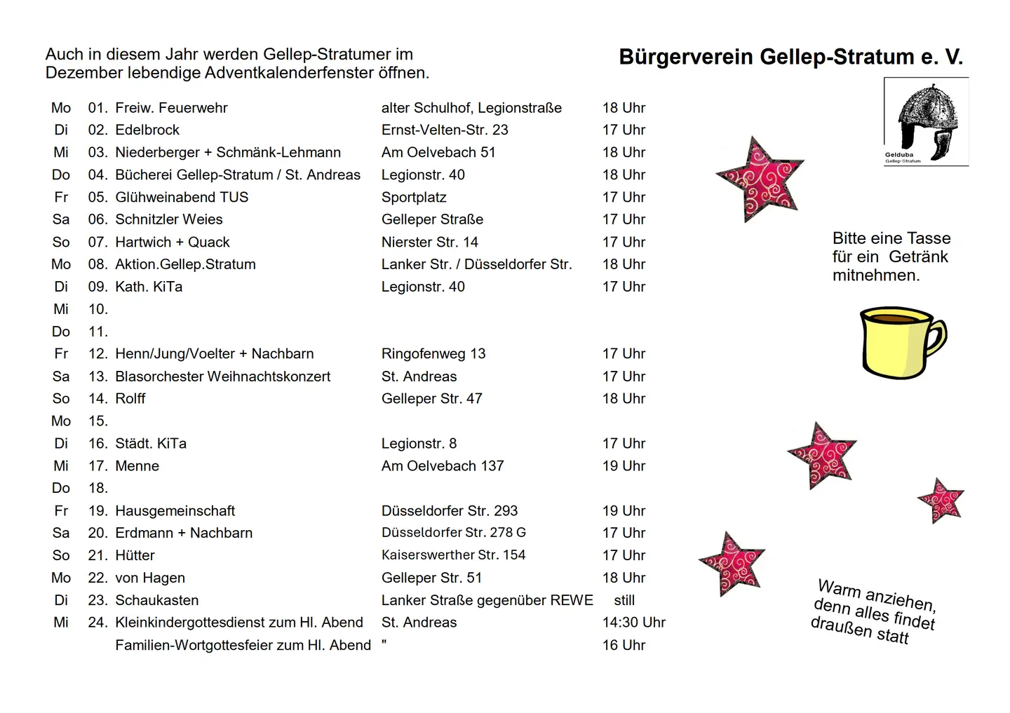 lebendiger Adventkalender