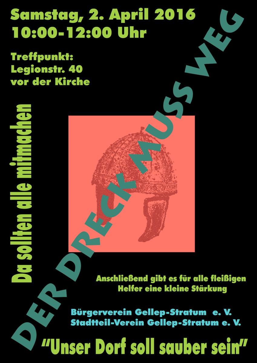 Nicht vergessen: "DER DRECK MUSS WEG" - Tag